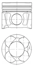 Piston KOLBENSCHMIDT 41070600