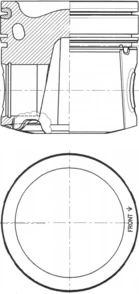 Piston KOLBENSCHMIDT 41082600