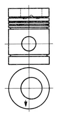 Piston KOLBENSCHMIDT 91353600