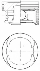 Piston KOLBENSCHMIDT 41933620