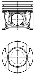 Piston KOLBENSCHMIDT 97504620