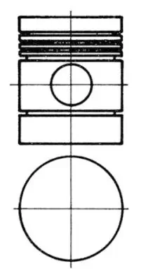 Piston KOLBENSCHMIDT 91130700