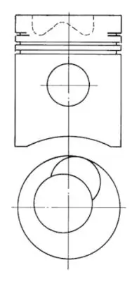 Piston KOLBENSCHMIDT 90947700