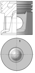 Piston KOLBENSCHMIDT 40554610