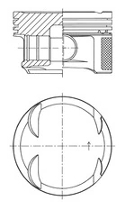 Piston KOLBENSCHMIDT 41766620