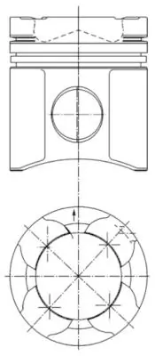 Piston KOLBENSCHMIDT 94852600