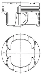 Piston KOLBENSCHMIDT 42099600