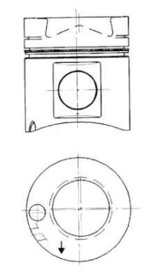 Piston KOLBENSCHMIDT 40176600