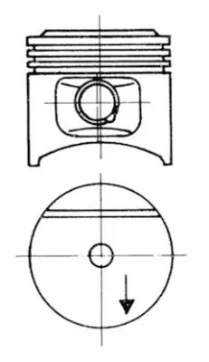 Piston KOLBENSCHMIDT 93677610