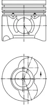 Piston KOLBENSCHMIDT 40405610