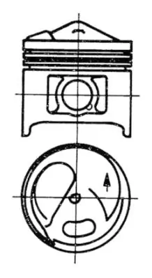 Piston KOLBENSCHMIDT 93582600