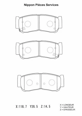 Brake Pad Set, disc brake
