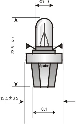 Bulb, instrument lighting