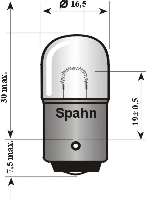 Bulb, licence plate light