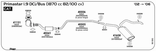 HDK NI-095 — ШРКШ к-т Nissan Qashqai J10E 2006 (35x56x29) (вир-во H.D.K.)