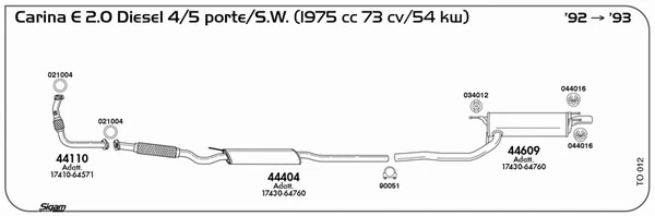 HDK TO-012 — ШРКШ к-т Camry,Vista CV30,CV40(08/27*56*26*80) (вир-во H.D.K.)