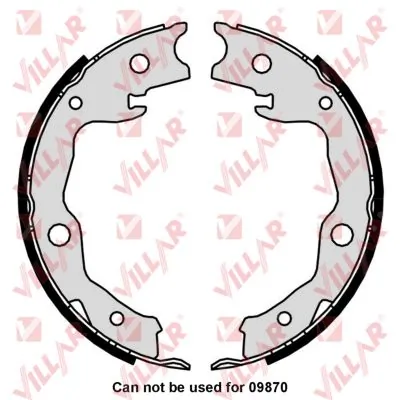 Brake Shoe Set, parking brake