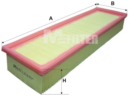 M-Filter K134 — Фільтр повітряний OPEL, RENAULT (вир-во M-filter)