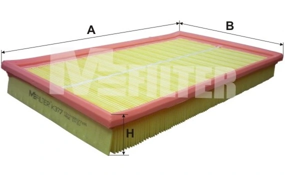 M-Filter K377 — Фільтр повітряний OPEL Vectra (вир-во M-filter)