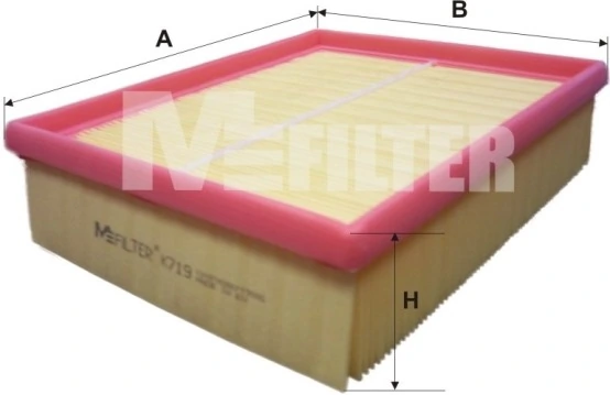 M-Filter K719 — Фільтр повітряний Renault (вир-во M-Filter)