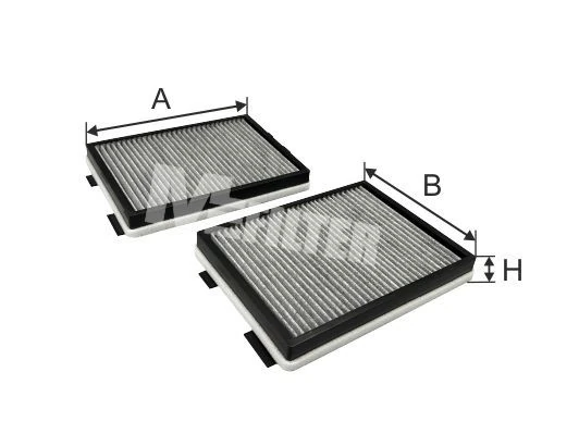 M-Filter K905C-2 — Фільтр салону вугільний BMW (2шт.) (вир-во M-Filter)