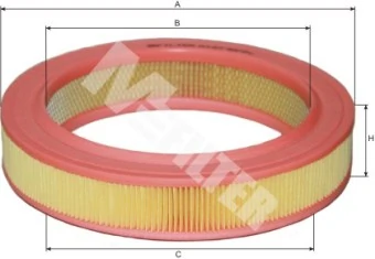 M-Filter A127 — Фільтр повітряний OPEL (вир-во M-filter)