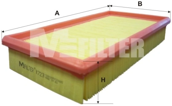 M-Filter K723 — Фільтр повітряний RENAULT (вир-во M-filter)
