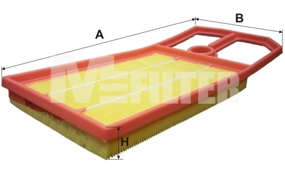 M-Filter K463 — Фільтр повітряний VW Golf (вир-во M-filter)
