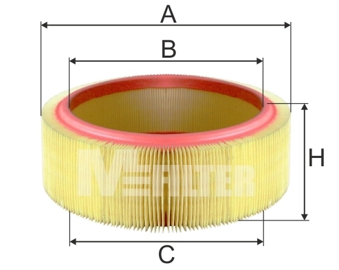 M-Filter A580 — Фільтр повітряний RENAULT (вир-во M-filter)