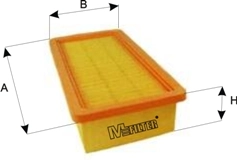 M-Filter K135 — Фільтр повітряний AUDI, VW (вир-во M-filter)