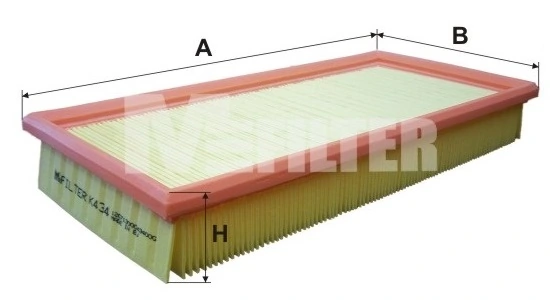 M-Filter K434 — Фільтр повітряний TOYOTA Avensis 98-, Carina E (вир-во M-filter)