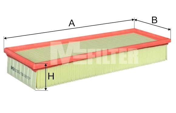 M-Filter K708 — Фільтр повітряний SEAT (вир-во M-filter)