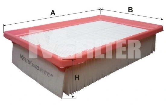 M-Filter K468 — Фільтр повітряний Alfa Romeo 145, 146, 155, Fiat Brava, Marea (вир-во M-filter)