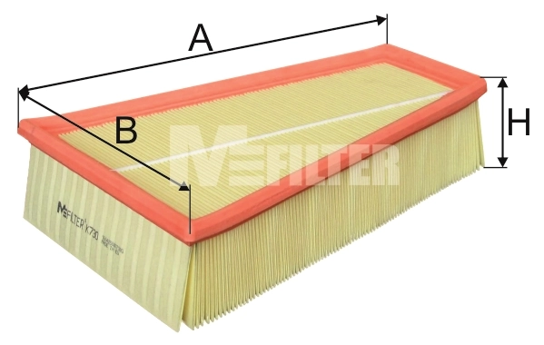 M-Filter K730 — Фільтр повітряний Ford Galaxy (вир-во M-filter)