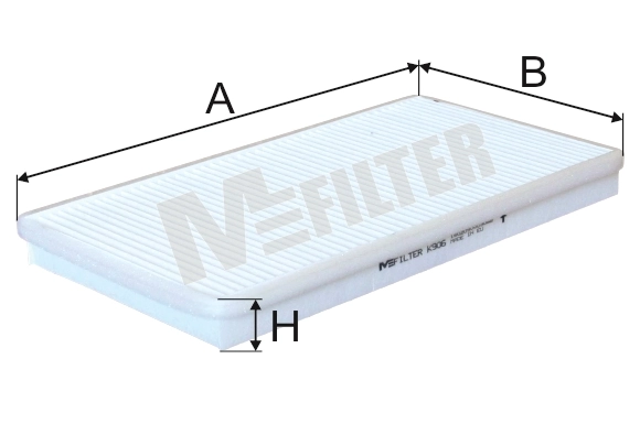 M-Filter K906 — Фільтр салону BMW 318 IE 36 (без рамки) (вир-во M-filter)