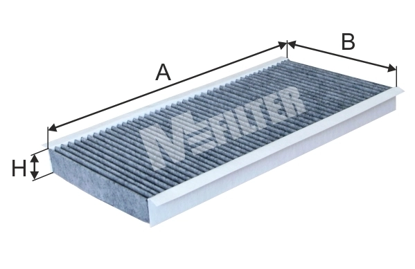 M-Filter K9037C — Фільтр салону вугільний MERCEDES-BENZ A-Klasse, B-Klasse (вир-во M-filter)