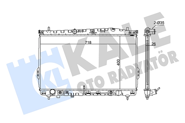 Radiator, engine cooling