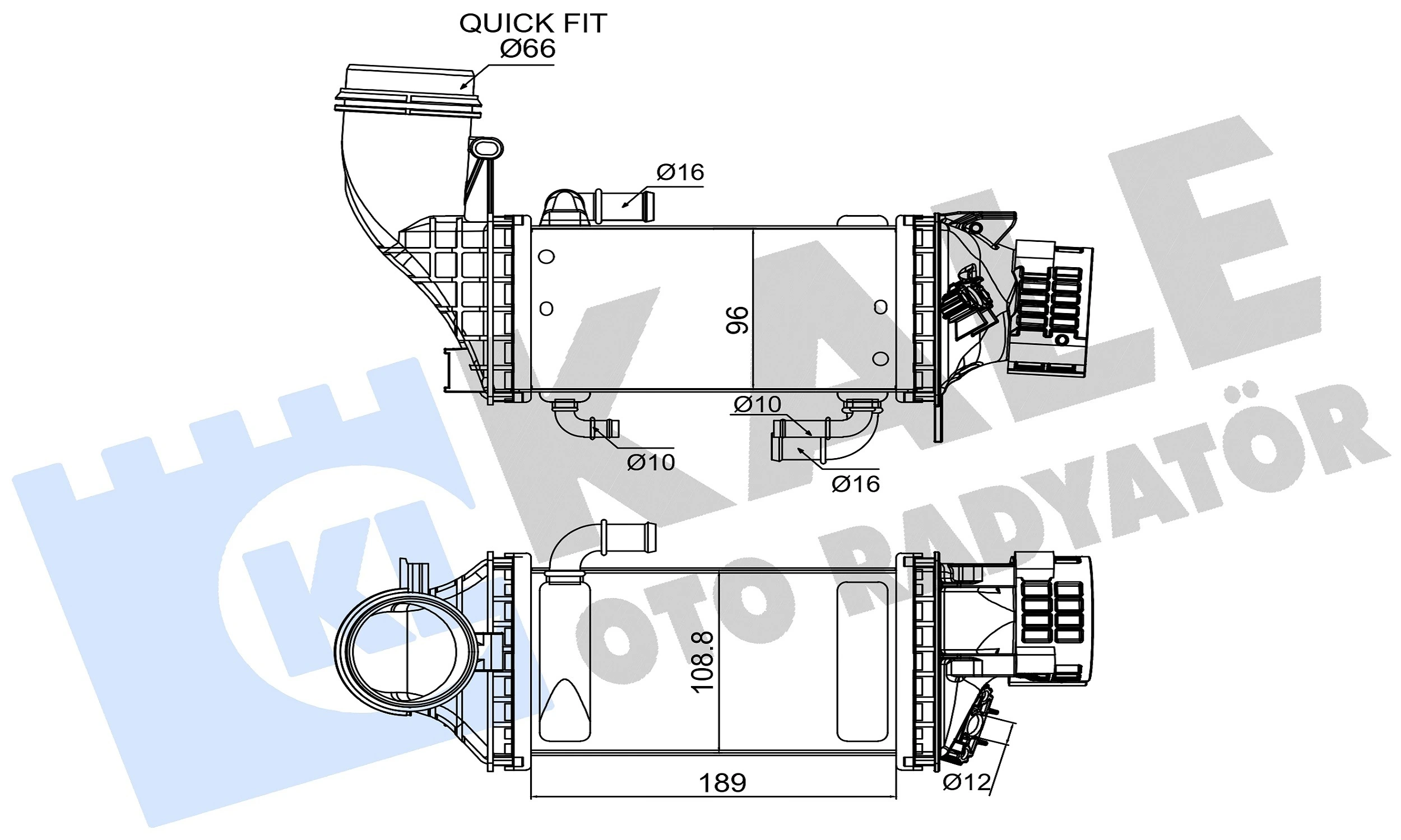 INTERCOOLER VW TIGUAN 1,5 16-