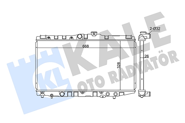 Radiator, engine cooling