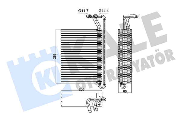 Evaporator, air conditioning