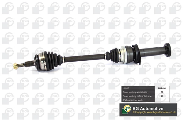 BGA DS9639R — Піввісь