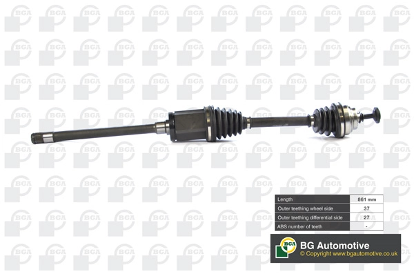 BGA DS0903R — Піввісь
