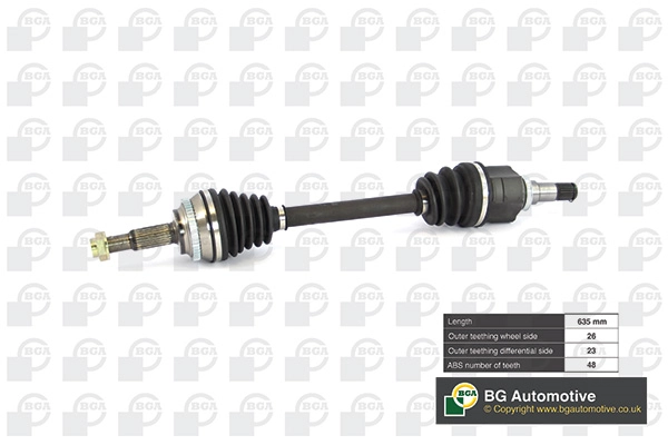 BGA DS7610L — Піввісь