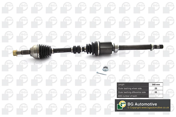 BGA DS6315R — Піввісь