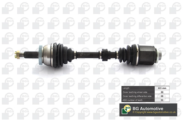 BGA DS2707R — Піввісь