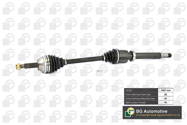BGA DS2351RA — Піввісь