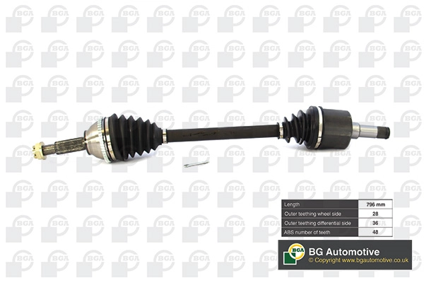 BGA DS2326L — Піввісь