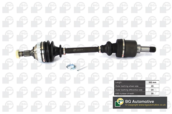 BGA DS1414LA — Піввісь