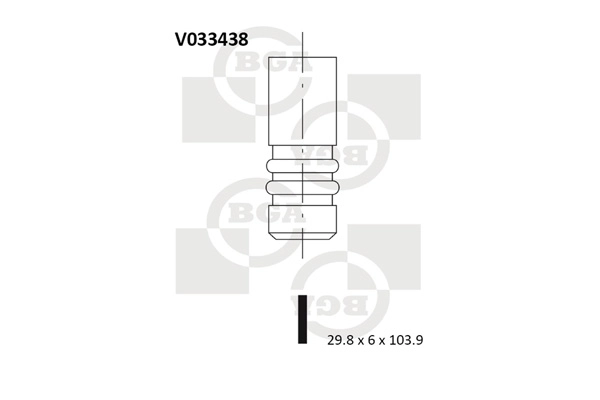 BGA V033438 — Випускний клапан