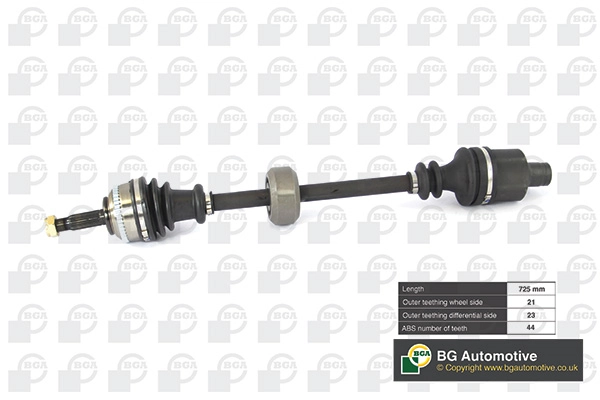 BGA DS7300RA — Піввісь